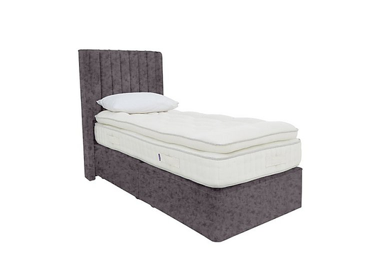 Harrison Spinks - Yorkshire 10,000 Divan Set - Single - Grey