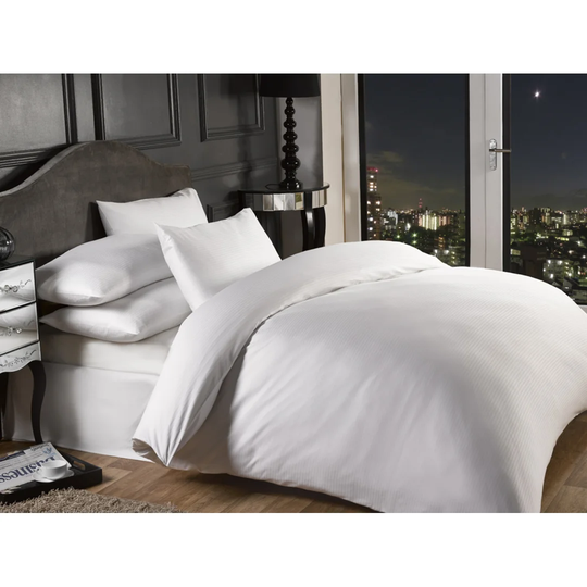 Loftin White Cotton Blend 1000 TC Duvet Cover Set