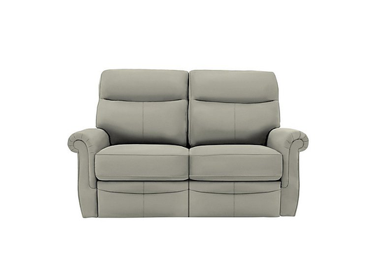 G Plan - Avon 2 Seater Leather Power Recliner Sofa - Grey