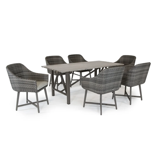 Lamode 6 Seater Dining Set with Cushions