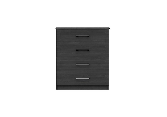 London Bedrooms - Fenchurch 4 Drawer Chest - Black
