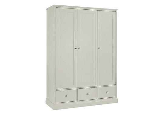 Faye Triple Wardrobe - Grey