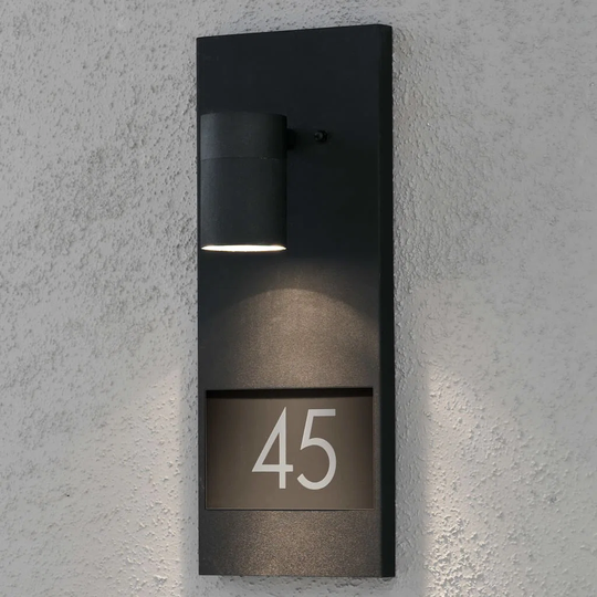 KONSTSMIDE House No. Wall Light Modena Matte Black