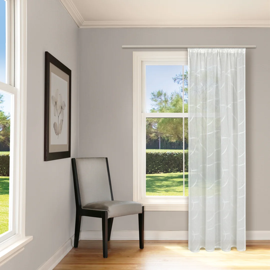 Seagraves Pencil Pleat Semi Sheer Curtain