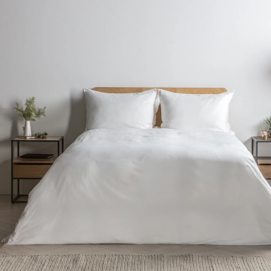 Odile White Cotton Duvet Cover Set