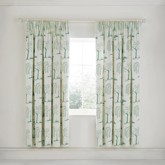 Willow Tree Pencil Pleat Room Darkening Curtains