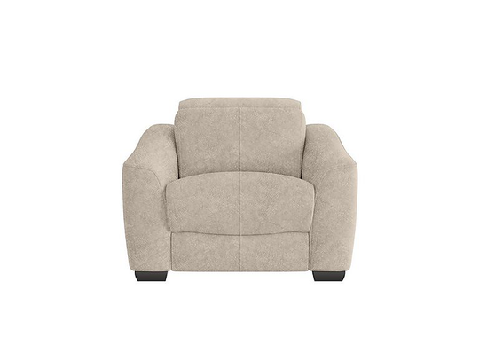 Xavier Fabric Recliner Chair with Power Headrests - Cream