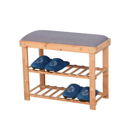 Narvaez Wood Storage Bench