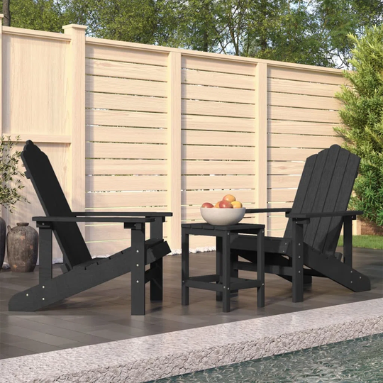 Louisiana House of Hampton Garden Adirondack Chair With Table