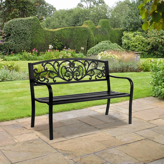 Rishaan Powder Coated Steel Park Bench