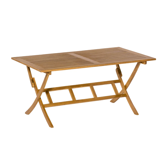 Kemmel Folding Wooden Dining Table