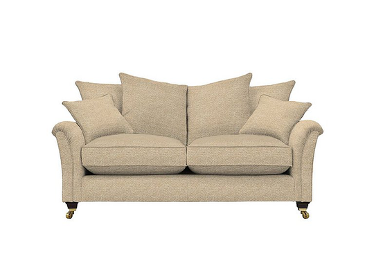 Parker Knoll - Devonshire Large 2 Seater Pillow Back Fabric Sofa - Blue