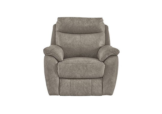 Snug Fabric Power Recliner Armchair - Mink