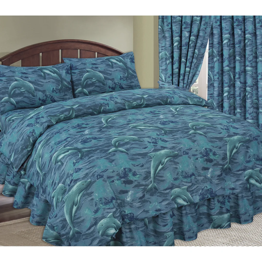 Worth Blue 132 TC Duvet Cover Set