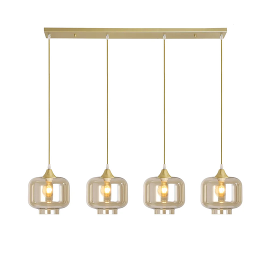 Khue 4 - Light Kitchen Island Geometric Pendant