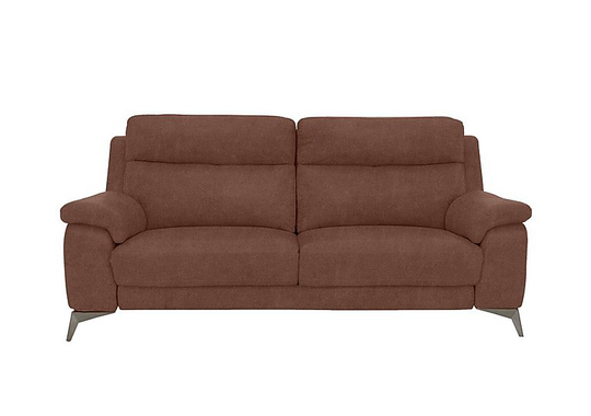 Missouri 3 Seater Fabric Sofa - Brown