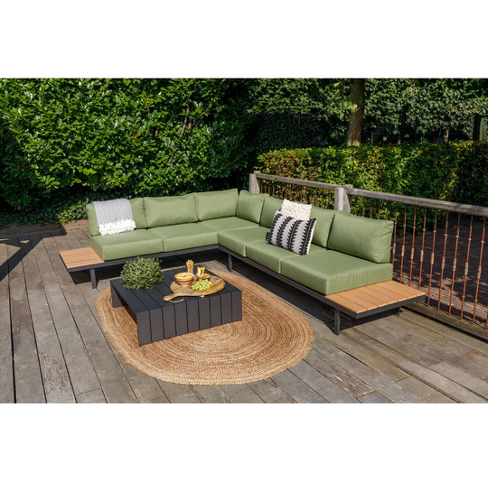 Irum Aluminium 5 - Person Sectional Sofa Set