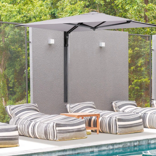 Allinson 1.9m Square Wall Mounted Parasol