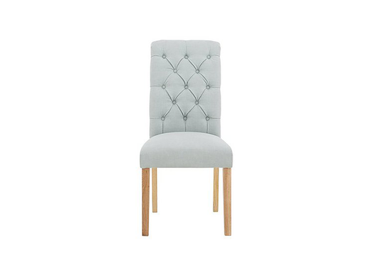 Furnitureland - Angeles Button Back Chair - Blue