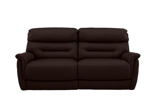 Chicago 3 Seater Leather Battery Recliner Sofa- World of Leather