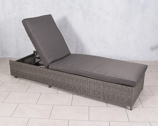 Jakov Reclining Sun Lounger with Cushion