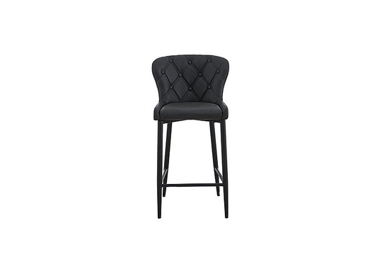Donnie Faux Leather Bar Stool - Grey