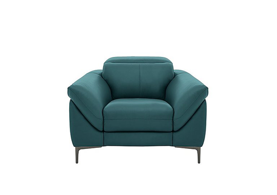 Galaxy Armchair with Manual Headrests - Green- World of Leather
