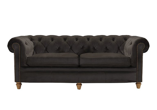 Alexander and James - New England Newport 4 Seater Fabric Sofa - Brown