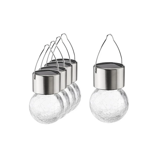 Milagro 5 Piece LED Hanging Solar Garden Light Set