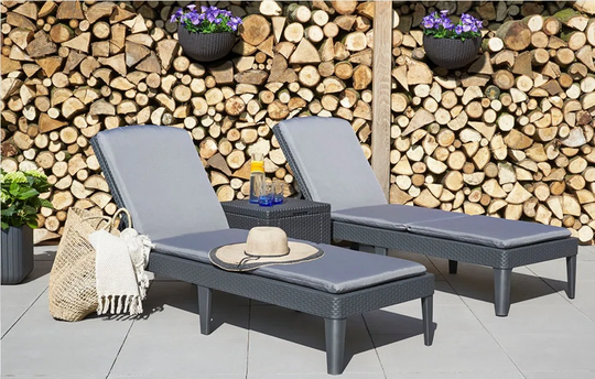 Jaipur Lounger Set with Cushions