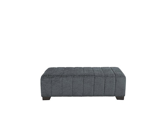Boutique Lavish Fabric Bench Stool - Grey