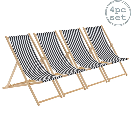 Reclining Folding Deck Chair