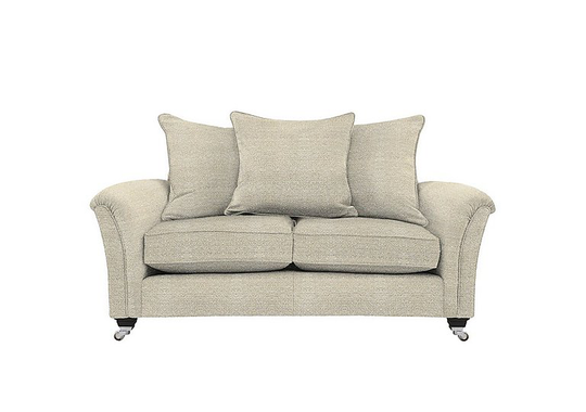 Parker Knoll - Parker Knoll Devonshire 2 Seater Pillow Back Fabric Sofa - Natural