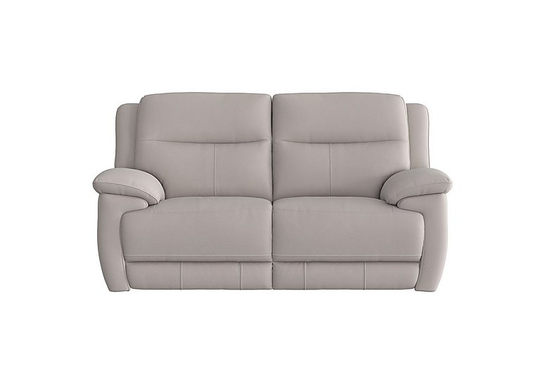 Touch 2 Seater Heavy Duty Fabric Manual Recliner Sofa - Grey