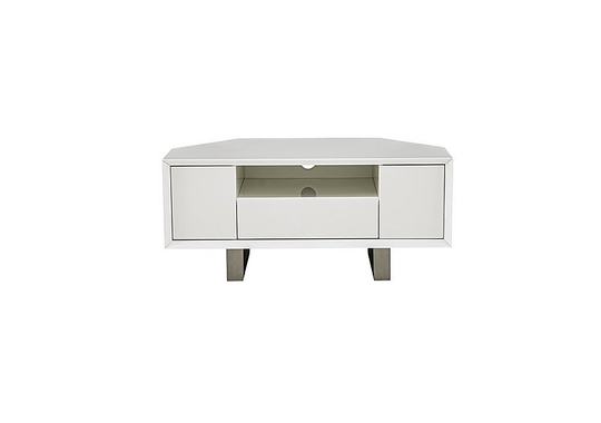 Bianco Corner TV Unit - White