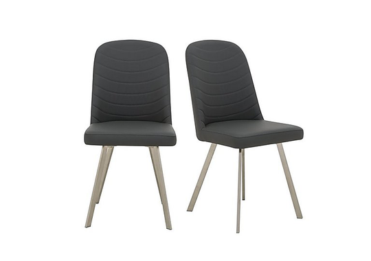 Wizard Pair of Dining Chairs - Grey