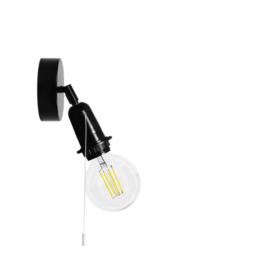Newlyn 1 - Light Dimmable Black Armed Sconce