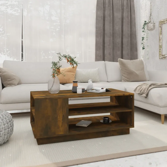 Union Rustic Coffee Table Smoked Oak 102X55x43 Cm Chipboard