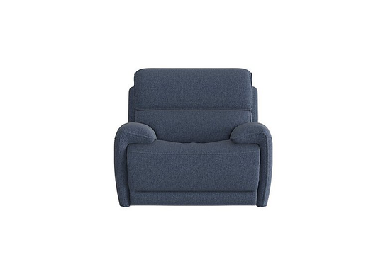 Link Fabric Power Recliner Armchair with Power Headrests - Blue