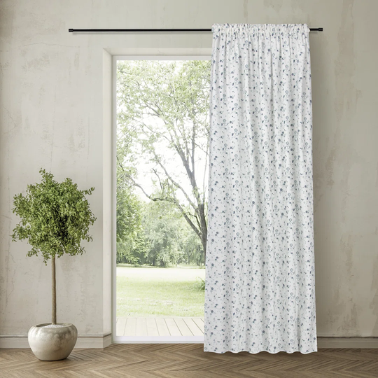 Emzie Pencil Pleat Room Darkening Thermal Curtain