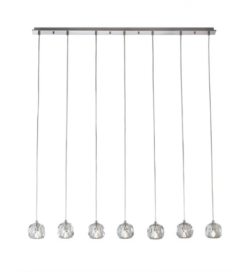 7 - Light Kitchen Island Globe Pendant