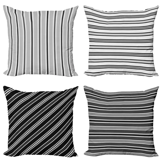 Harvis Indoor/Outdoor Striped Square Scatter Cushion Cover