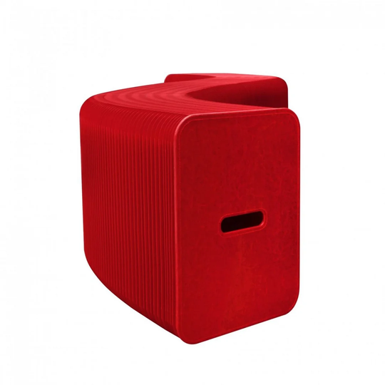 Foldable Bench 6 Seats Red