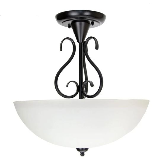 Withrow 3 -Light 40'' Semi Flush Mount