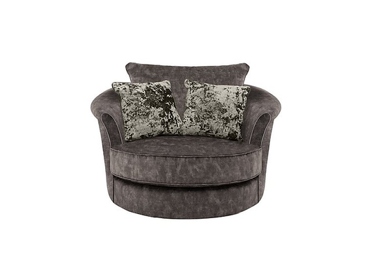 Ariana Twister Snuggler Chair - Grey