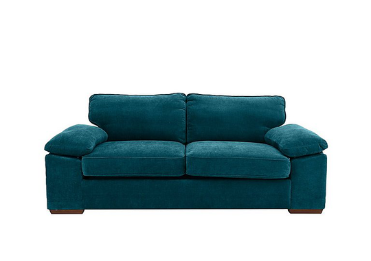 Home 3 Seater Fabric Sofa Bed - Teal
