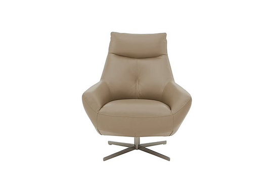 Galaxy Swivel Chair - Grey- World of Leather