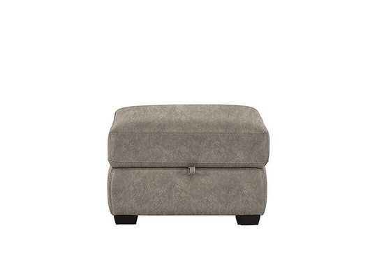 Compact Collection Petit Fabric Storage Footstool - Mink