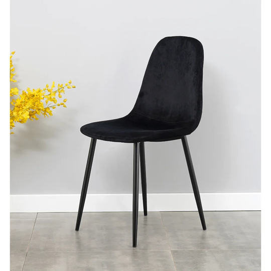 Alpine Modern Plush Velvet Dining Chair