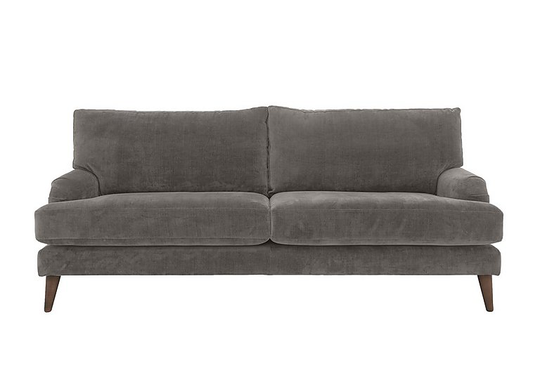 The Lounge Co. - Primrose 4 Seater Fabric Sofa - Grey